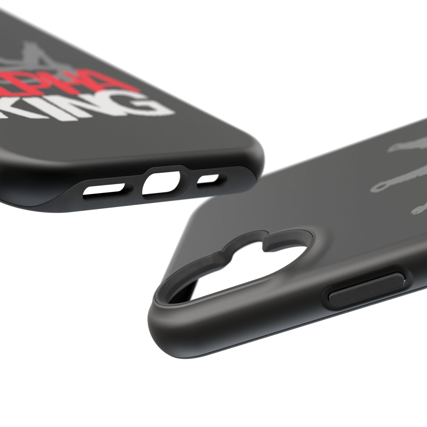 Alpha King Crown phone case compatible with iphone  16 and 17 | Magnetic back impact-resistant case