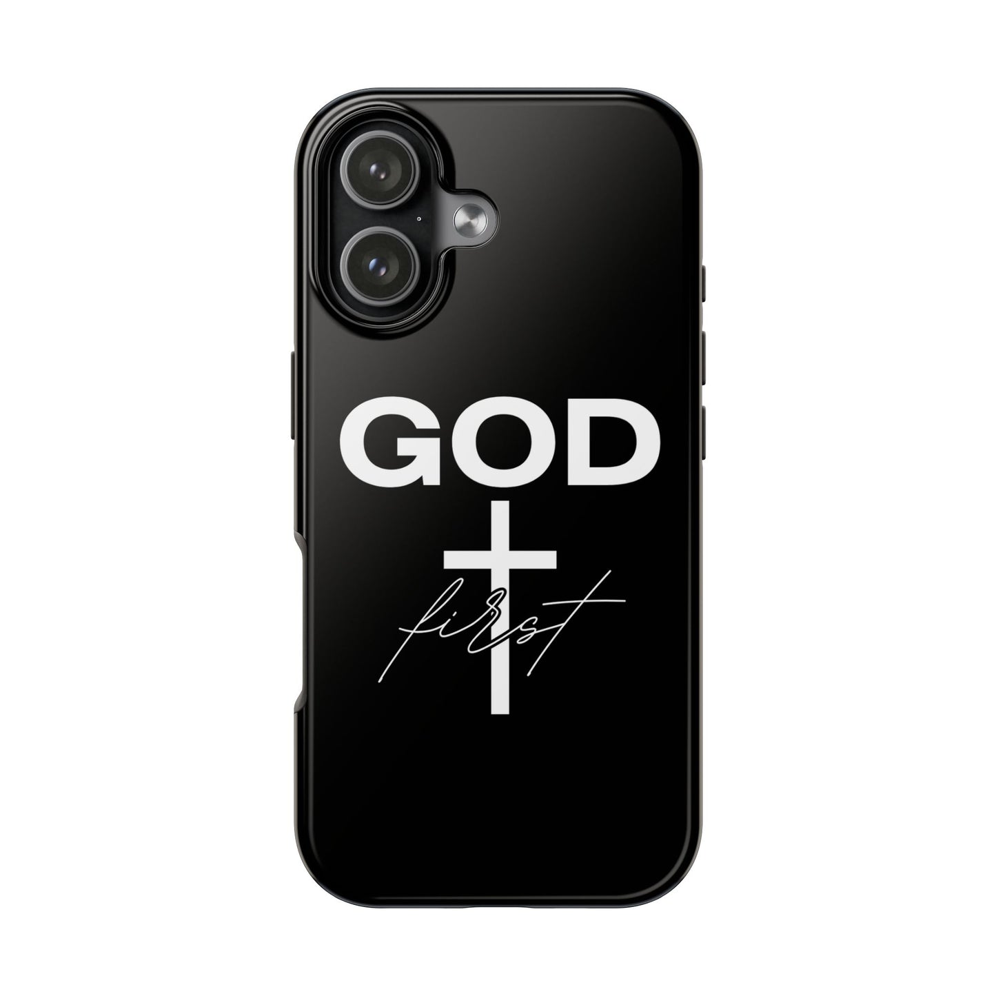 God First iPhone compatible phone case | Christian cross phone case faith accessory