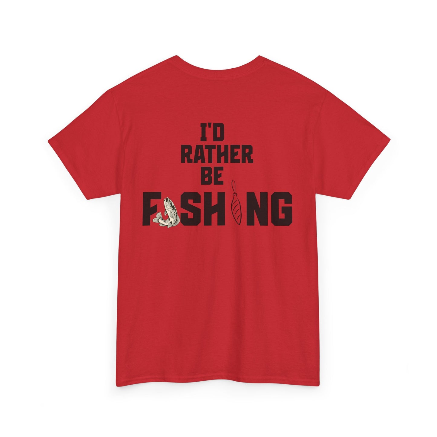 I'd Rather Be Fishing Tee | Fishing Graphic Shirt, Angler Design