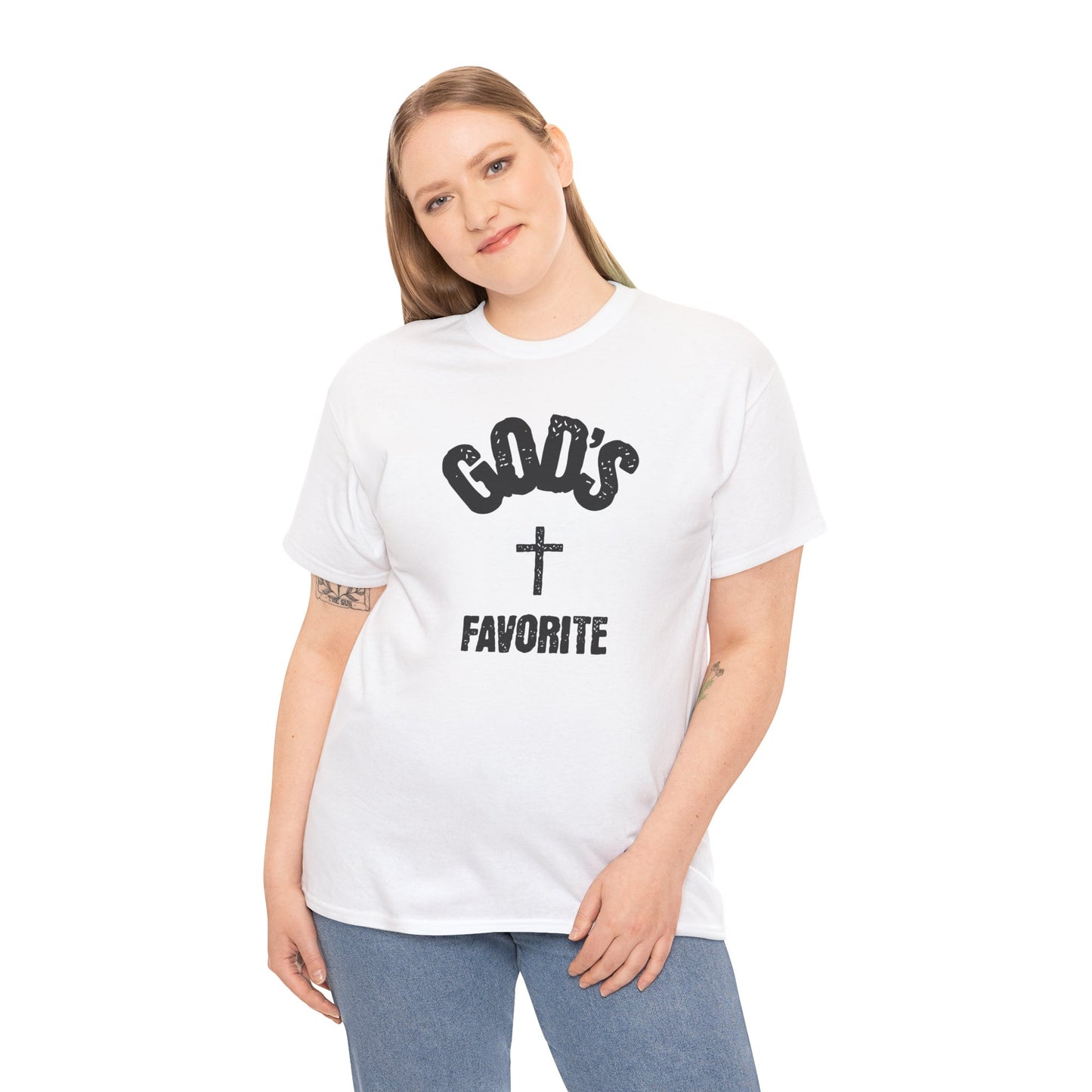 God's Favorite T-Shirt — Christian Cross Faith Graphic Tee
