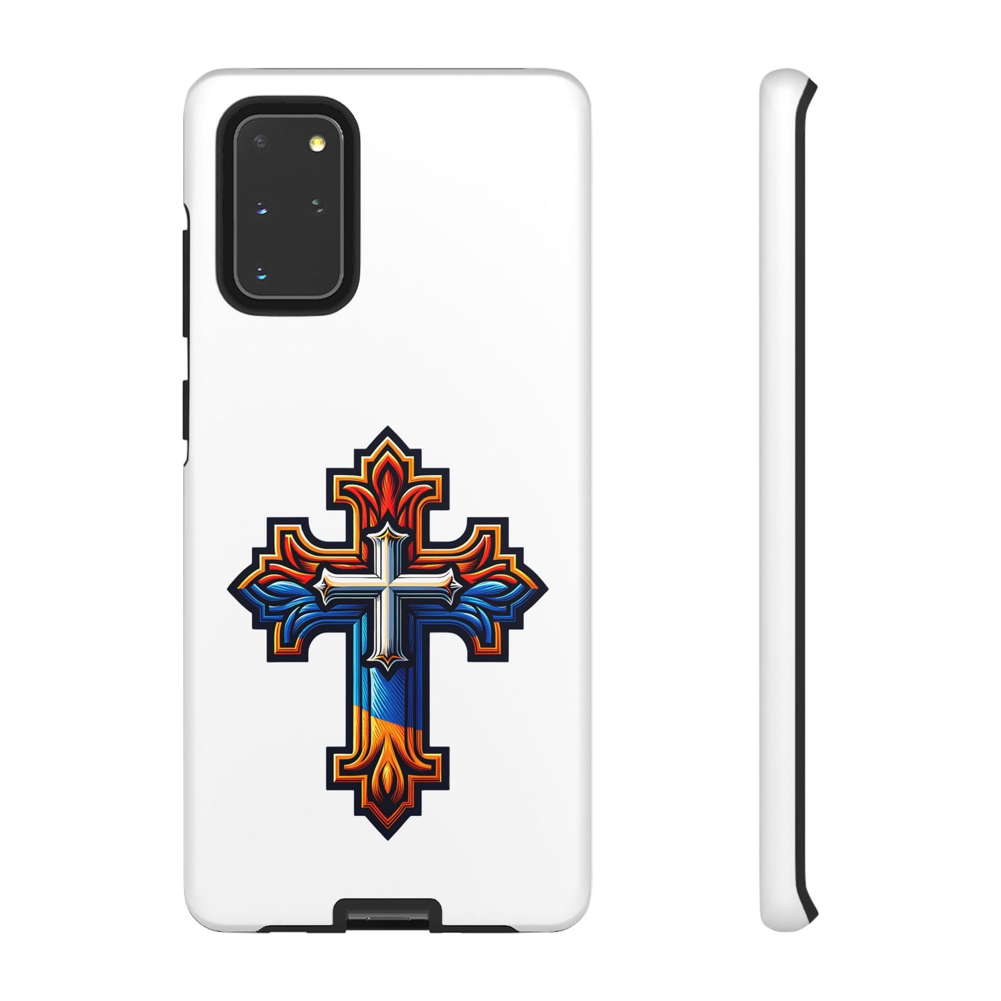 Armenian cross flag phone case iPhone Samsung Google, Christian phone case, white phone case