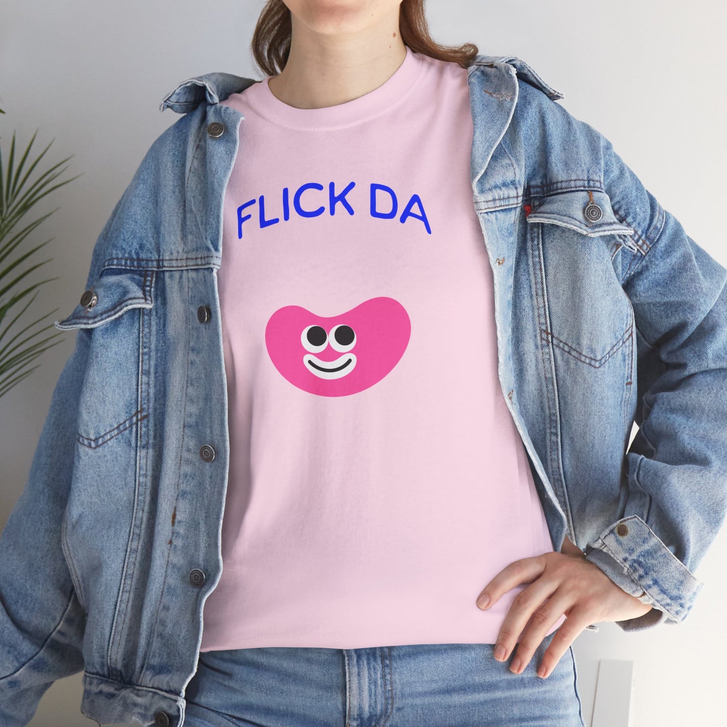 Flick Da Bean T-shirt , Funny T-Shirt, Fun Casual Wear, Gift for Friends, Everyday Summer Style, Comfortable Tee