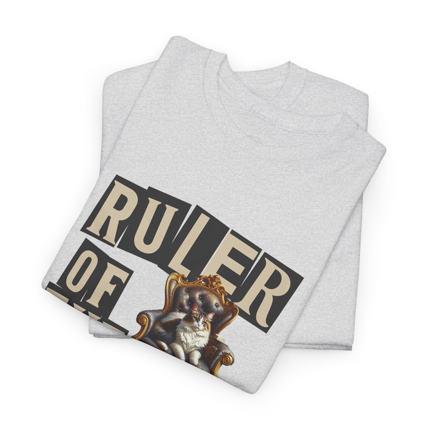 Ruler of the House Tee, Funny Pet Shirt, Gift for Cat Lovers, Unisex Cotton Tee, Casual Wear for Pet Owners