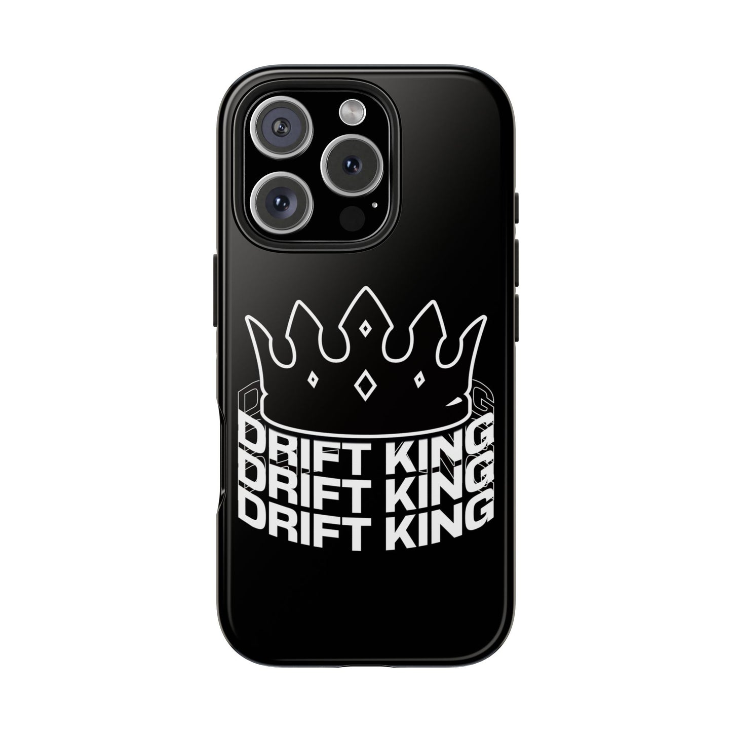 Drift King crown iPhone phone case | Tough Phone Case, racing typography iphone compatible