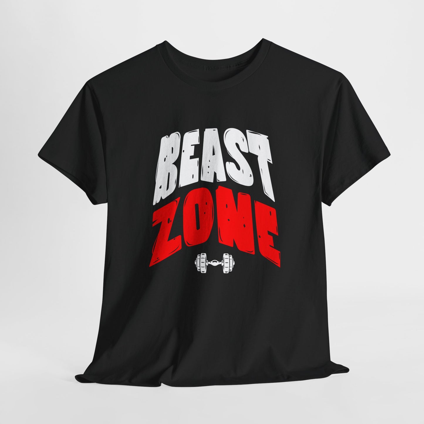 Beast Zone Gym Tee | Workout Shirt, Fitness Apparel, Gift for Lifters, Unisex Heavy Cotton Tee, Motivational Exercise Top