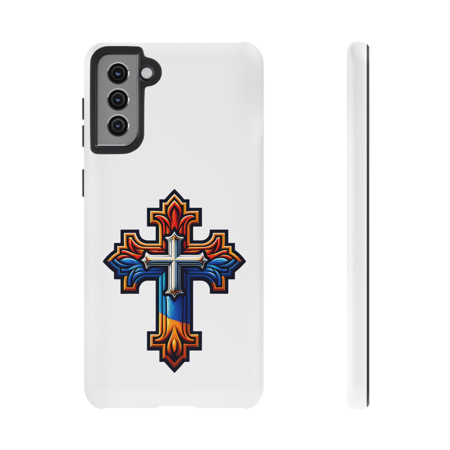 Armenian cross flag phone case iPhone Samsung Google, Christian phone case, white phone case