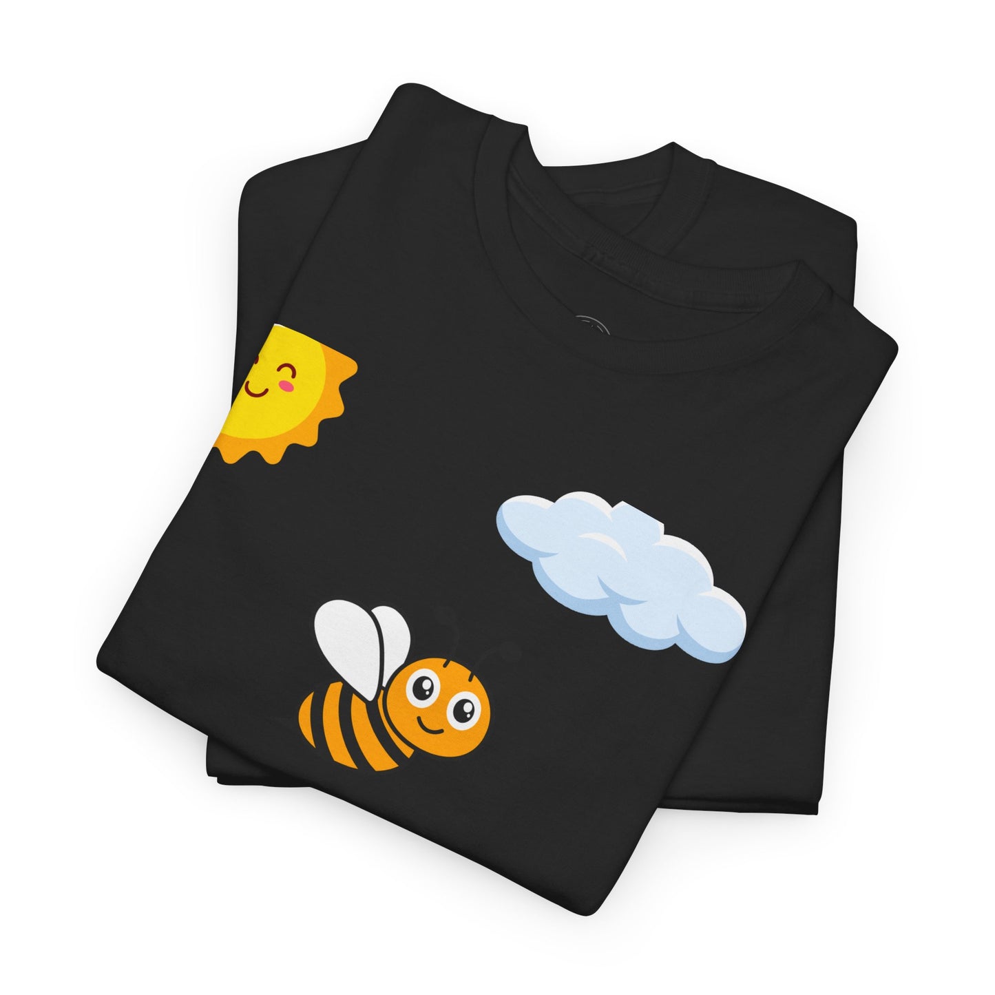 Cute be positive t-shirt. bee plus t-shirt