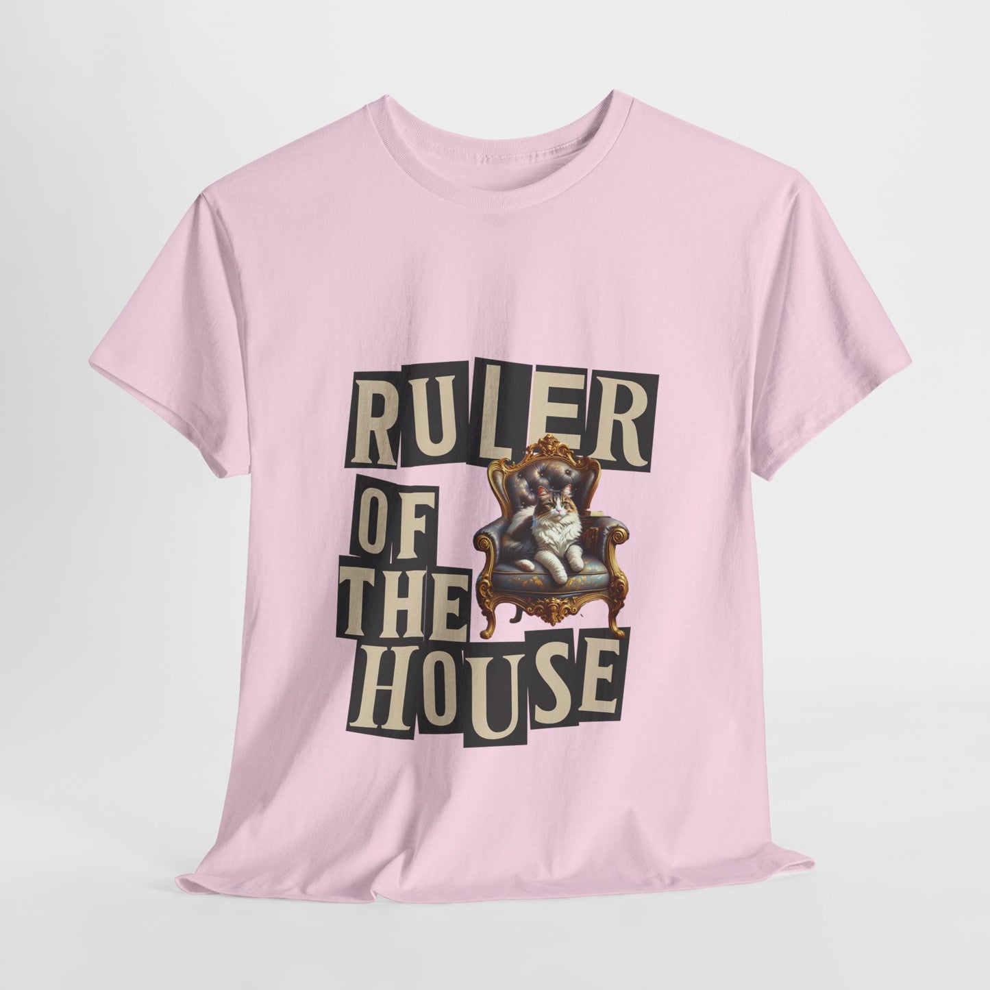 Ruler of the House Tee, Funny Pet Shirt, Gift for Cat Lovers, Unisex Cotton Tee, Casual Wear for Pet Owners