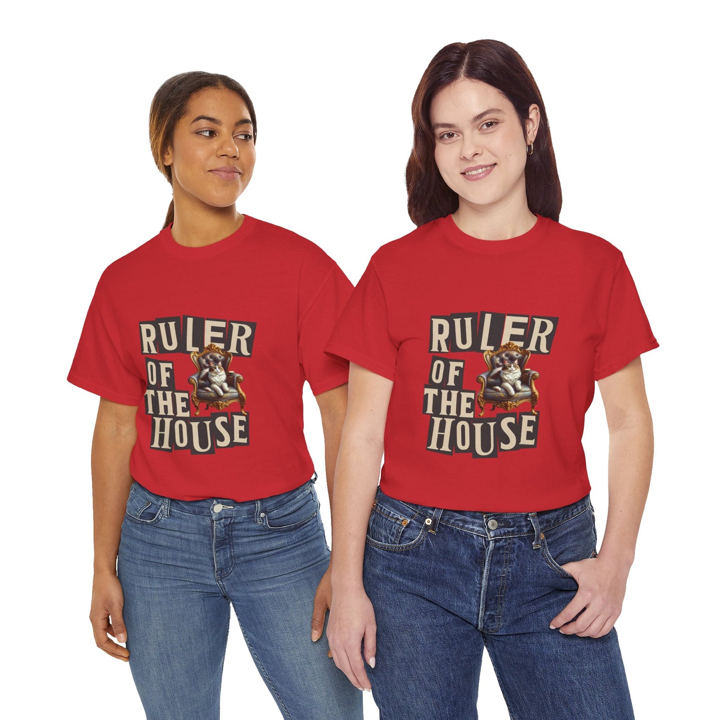 Ruler of the House Tee, Funny Pet Shirt, Gift for Cat Lovers, Unisex Cotton Tee, Casual Wear for Pet Owners