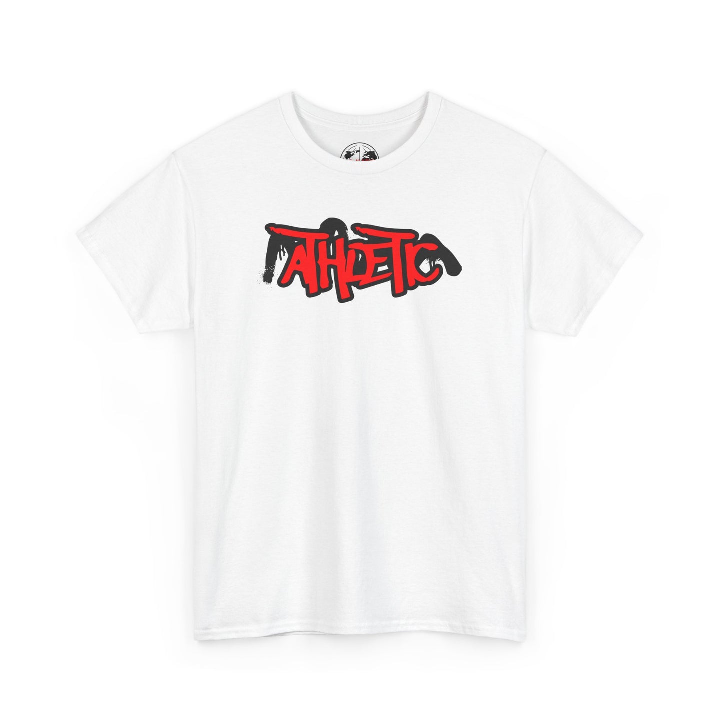 Athletic Graffiti T-Shirt — Red & Black Streetwear Logo Tee