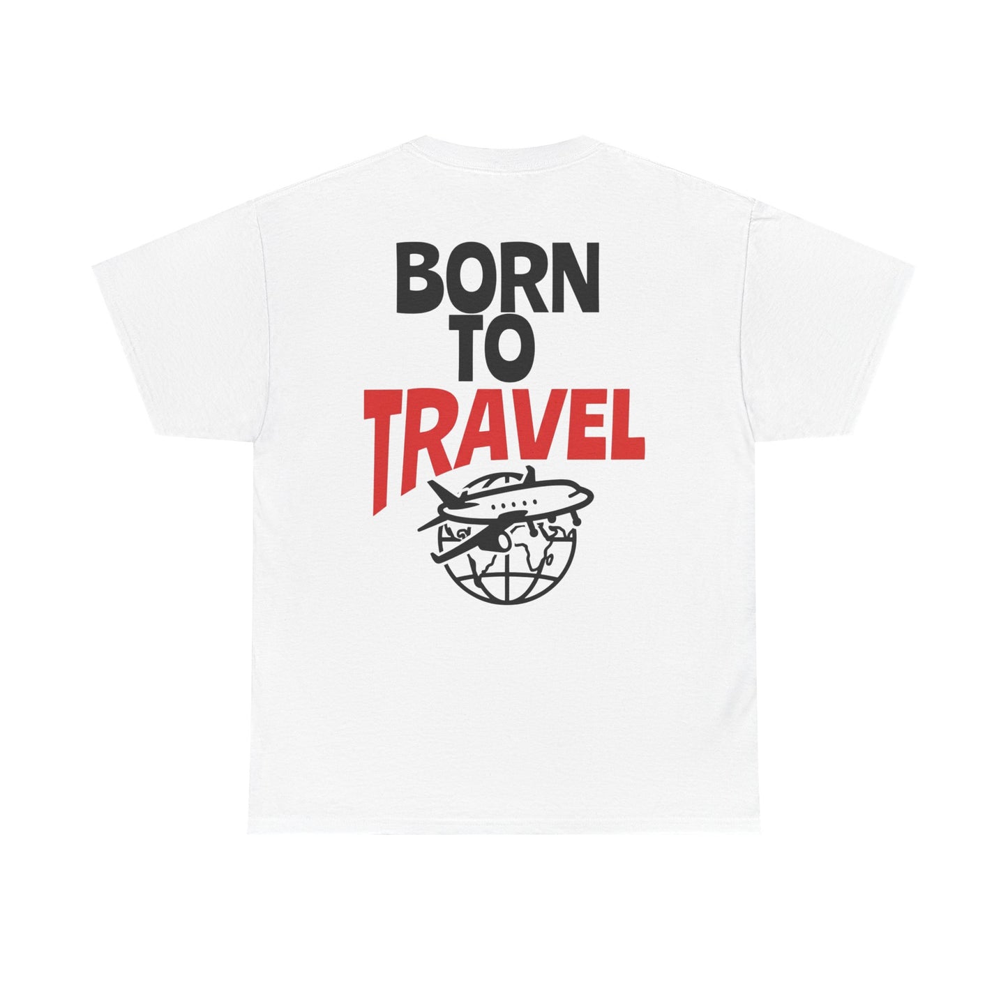 Born to Travel T-Shirt — Retro Plane Globe Tee for Travelers & Adventure Lovers