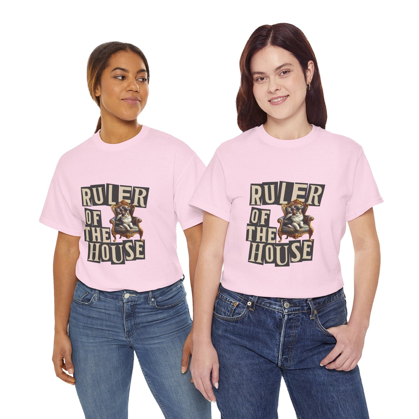 Ruler of the House Tee, Funny Pet Shirt, Gift for Cat Lovers, Unisex Cotton Tee, Casual Wear for Pet Owners