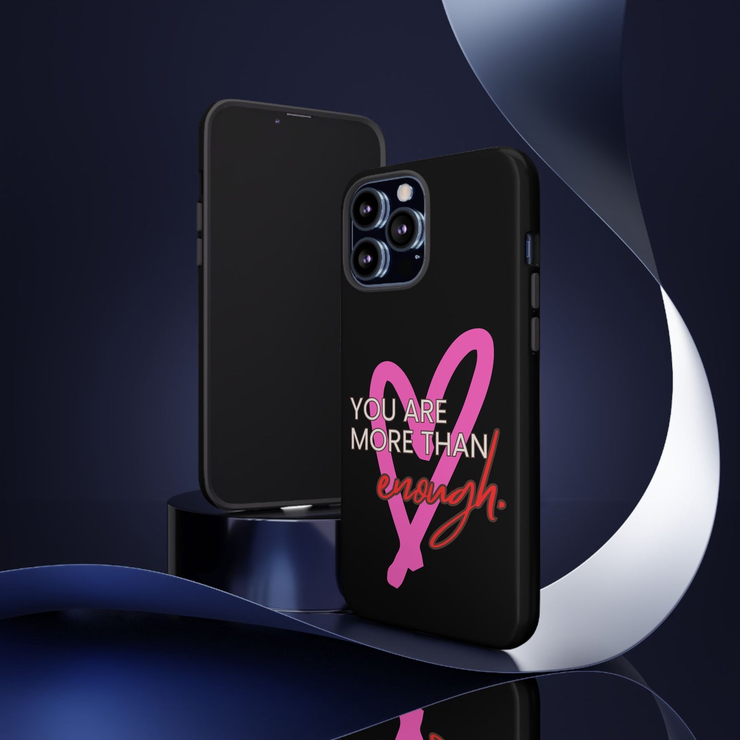 You are more than enough black phone case cute phone case gift, phone case for her