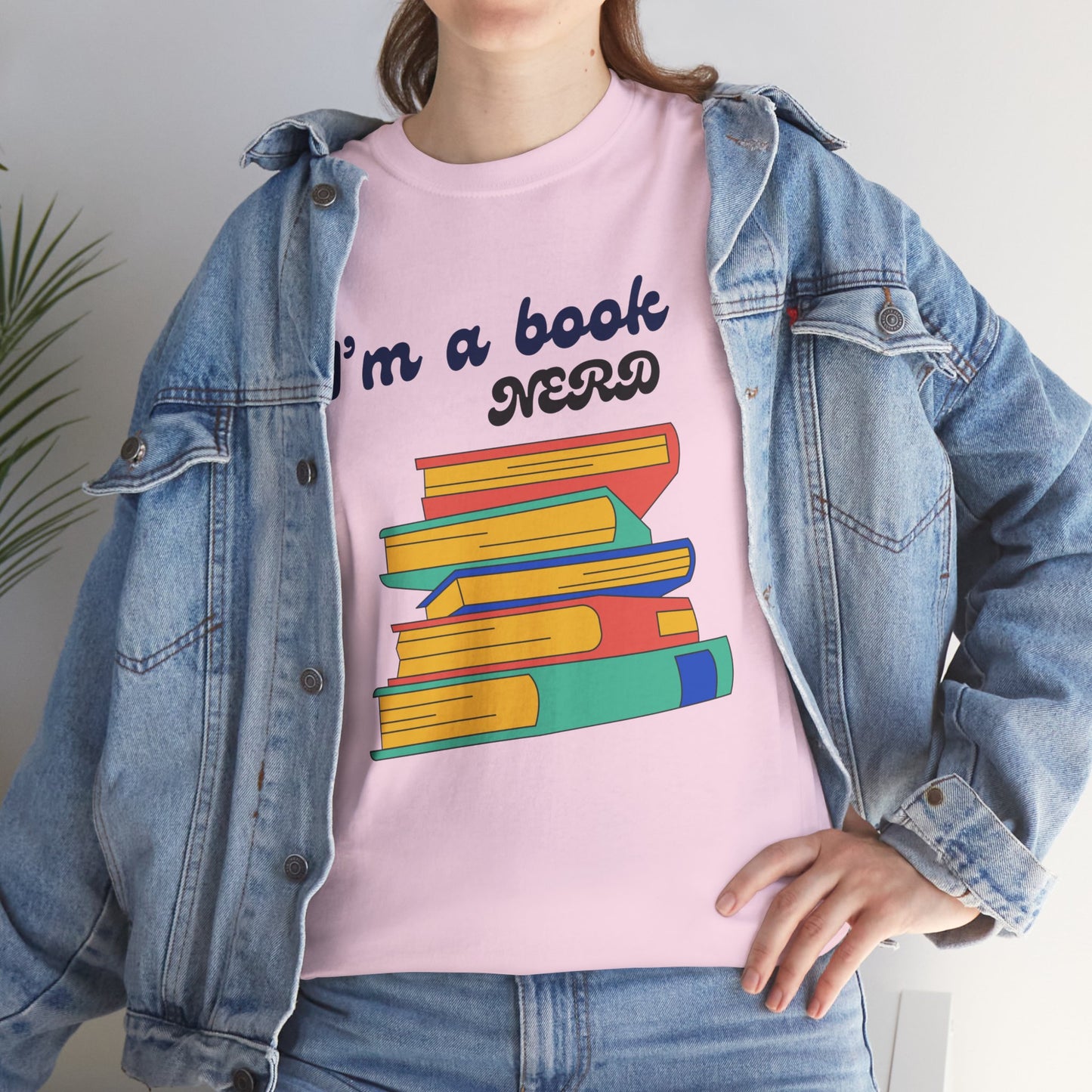I'm a Book Nerd Unisex Heavy Cotton Tee, Perfect for Book Lovers, Reading Gifts, Nerdy Apparel, Casual Wear, book nerd shirt