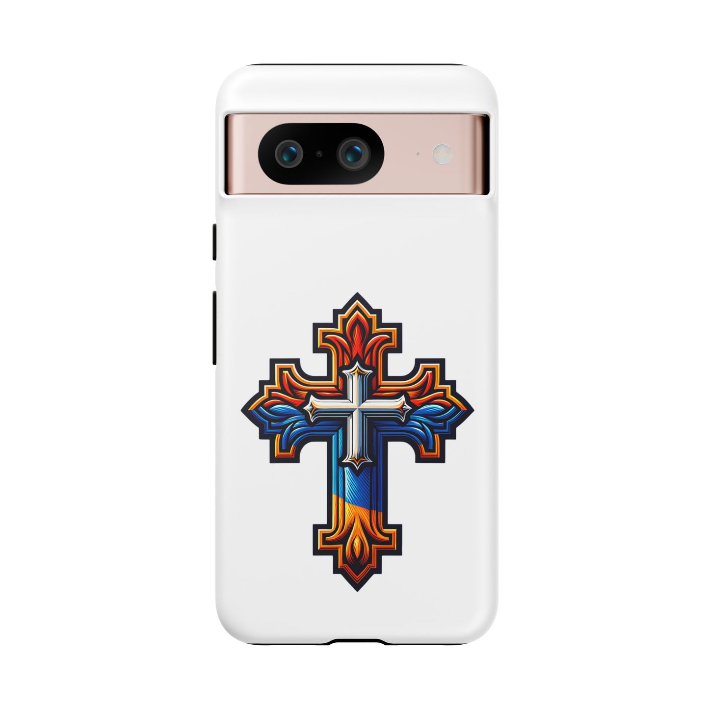 Armenian cross flag phone case iPhone Samsung Google, Christian phone case, white phone case