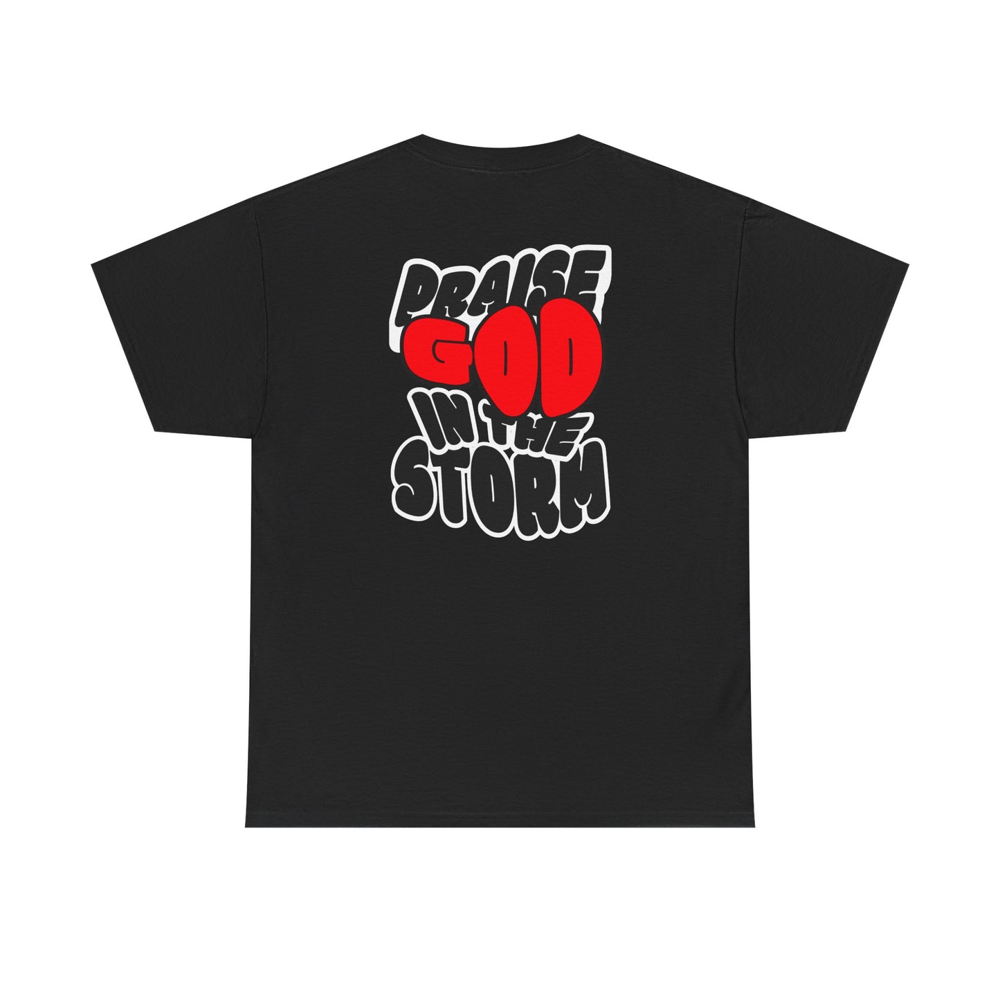 Praise God in the Storm Tee | Religious Faith Typography, Christian Shirt