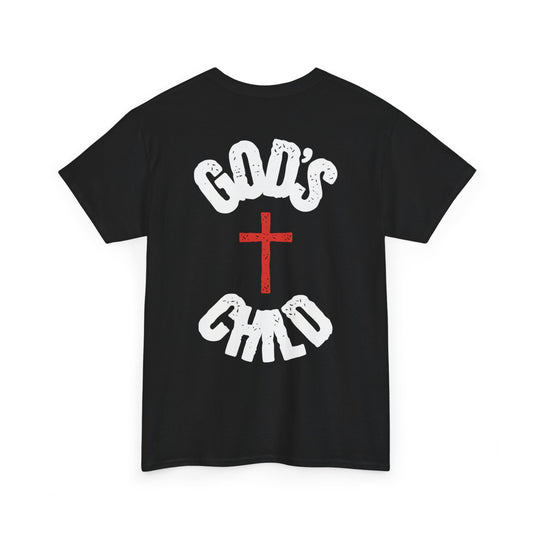Christian T-Shirt — "God's Child" Cross Graphic Tee