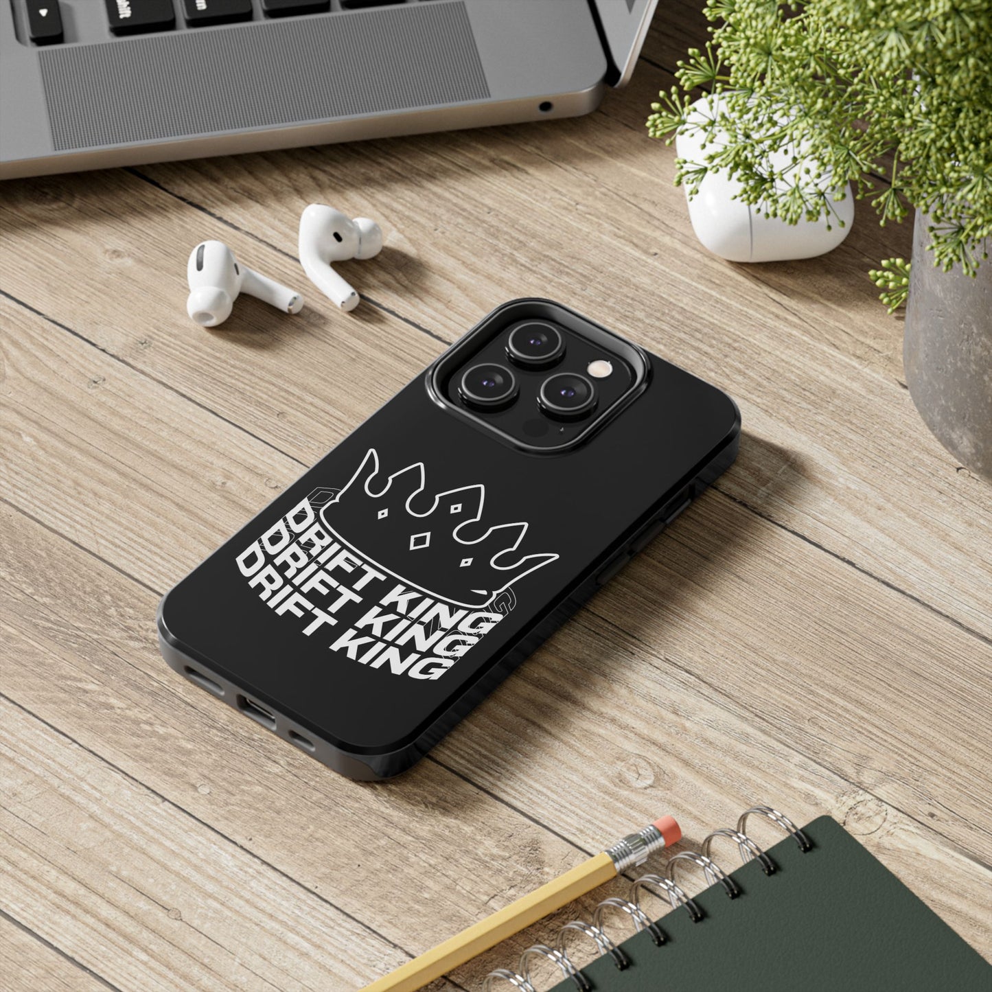 Drift King crown iPhone phone case | Tough Phone Case, racing typography iphone compatible