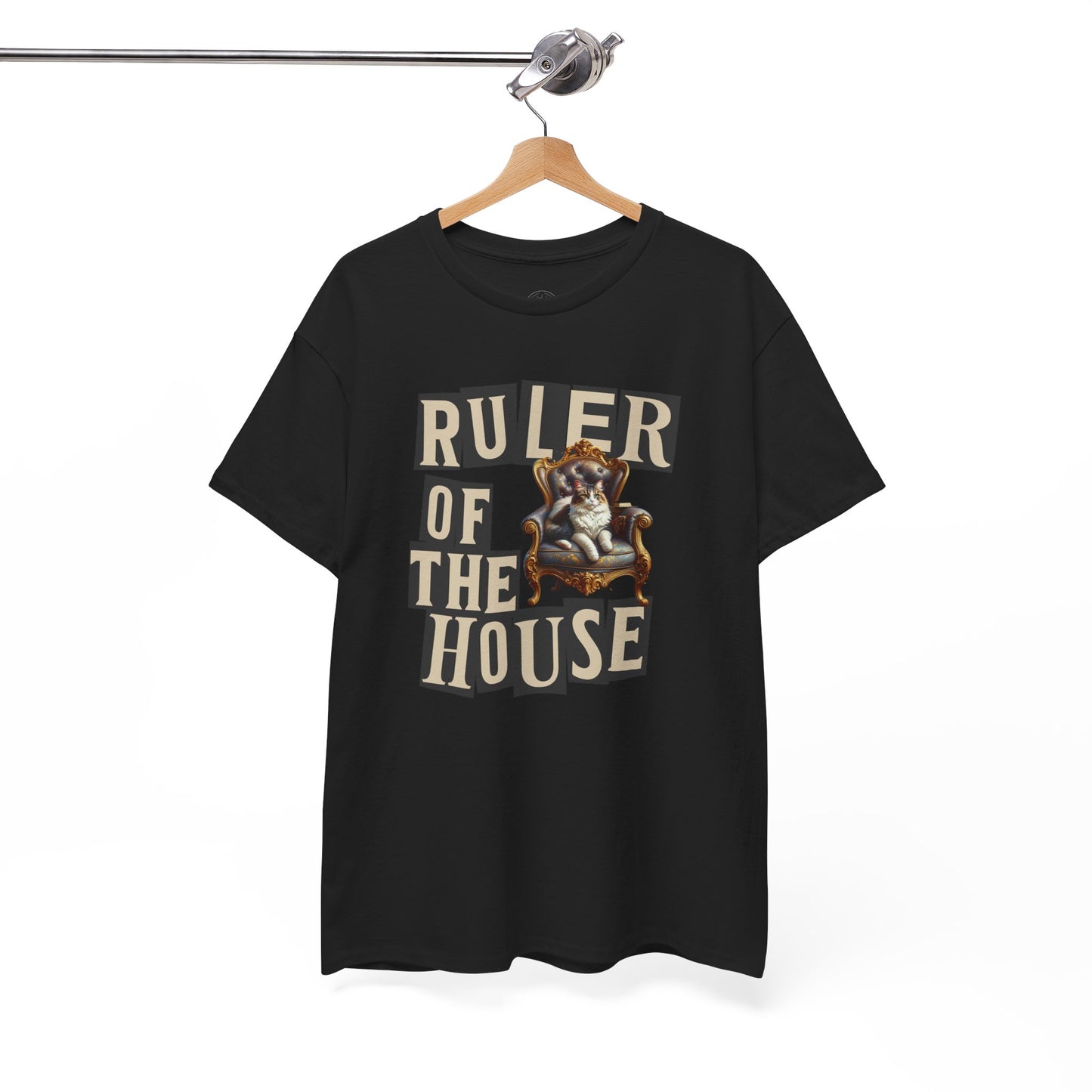 Ruler of the House Tee, Funny Pet Shirt, Gift for Cat Lovers, Unisex Cotton Tee, Casual Wear for Pet Owners