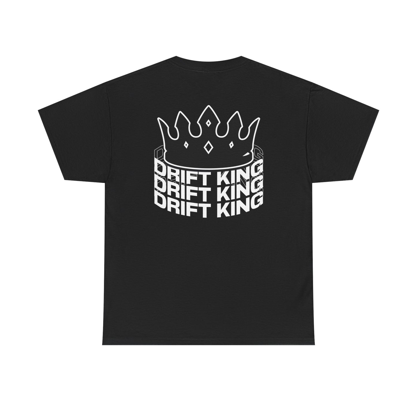 Drift King Unisex Heavy Cotton Tee - Stylish Streetwear, Perfect for Car Enthusiasts, Gift for Drivers, Casual Wear, Unique Tee