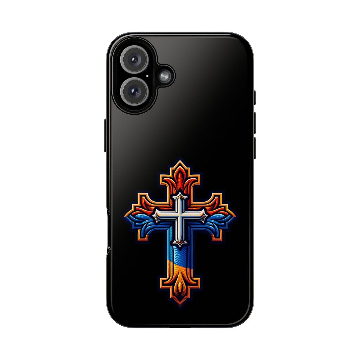 Armenian Cross phone case black, tough guard phone case