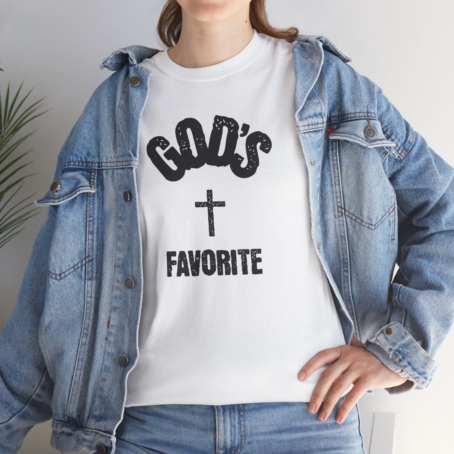 God's Favorite T-Shirt — Christian Cross Faith Graphic Tee