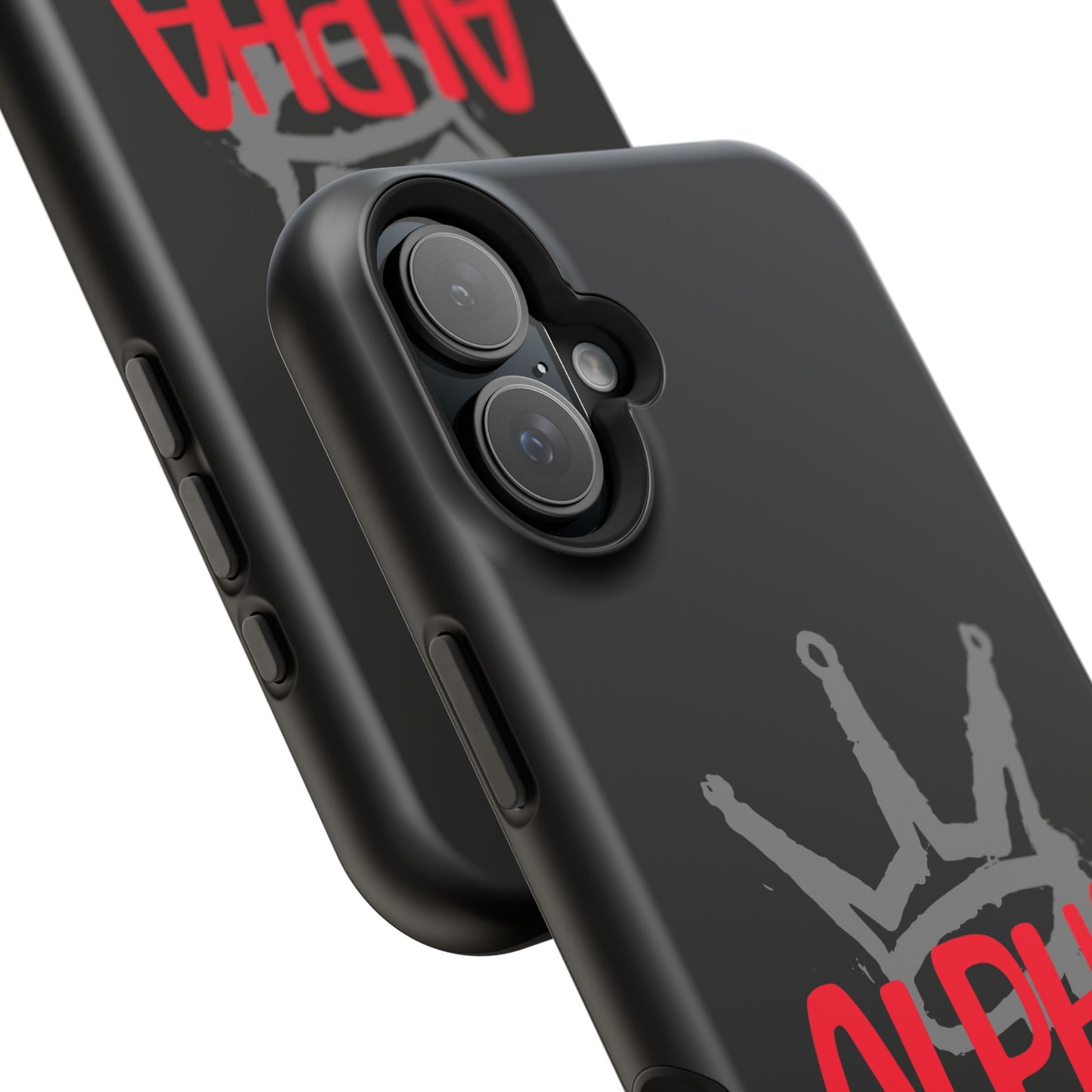 Alpha King Crown phone case compatible with iphone  16 and 17 | Magnetic back impact-resistant case