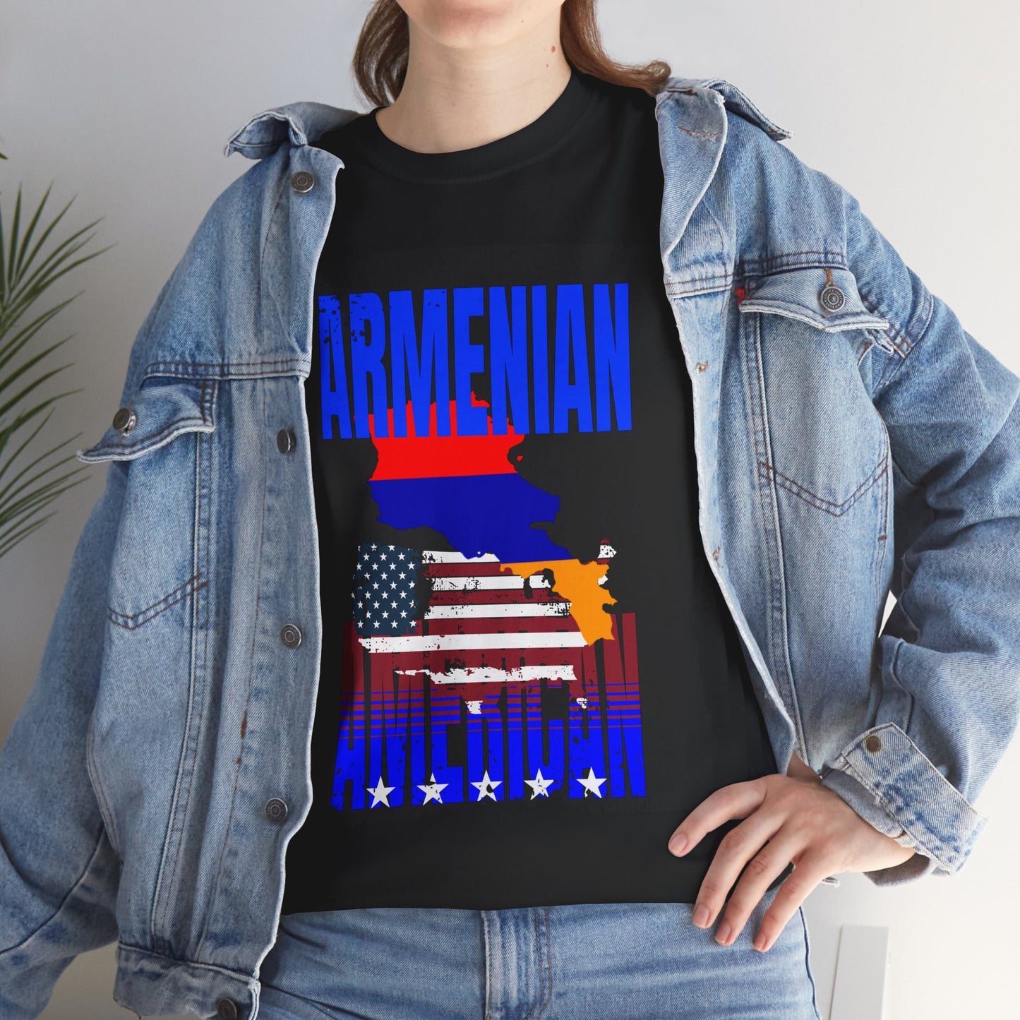 Armenian American T-shirt, Unisex T-Shirt for Heritage, Independence Day, Gifts for Armenians, Casual Wear, Patriotic Shirt