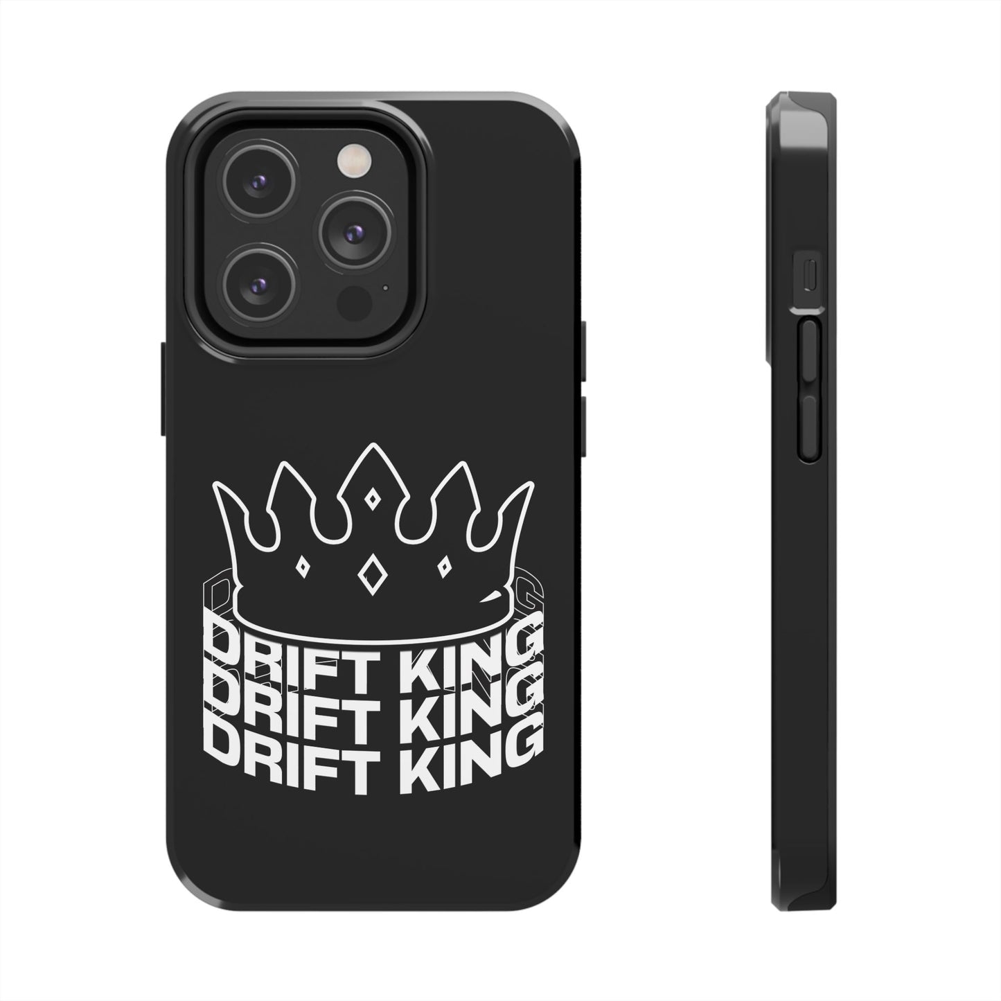 Drift King crown iPhone phone case | Tough Phone Case, racing typography iphone compatible