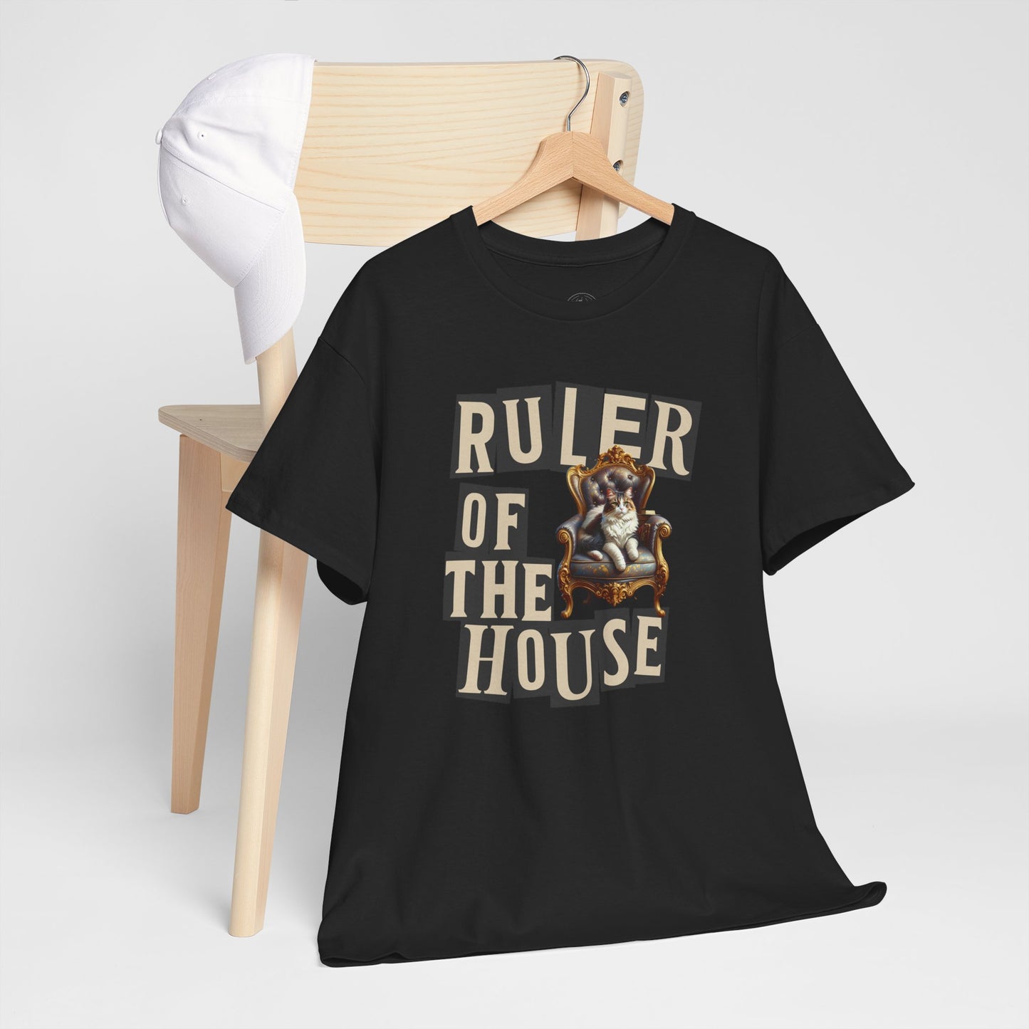 Ruler of the House Tee, Funny Pet Shirt, Gift for Cat Lovers, Unisex Cotton Tee, Casual Wear for Pet Owners
