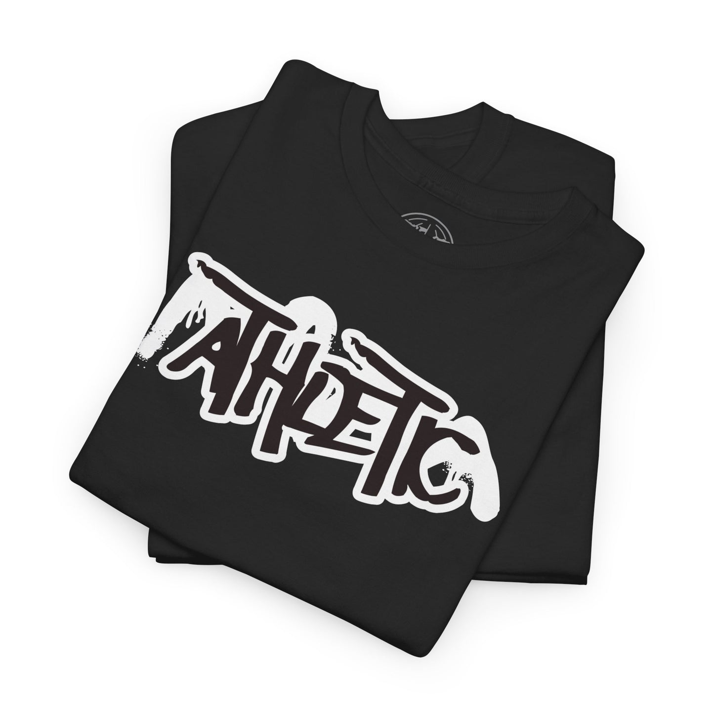 Athletic Graffiti T-Shirt — Red & Black Streetwear Logo Tee