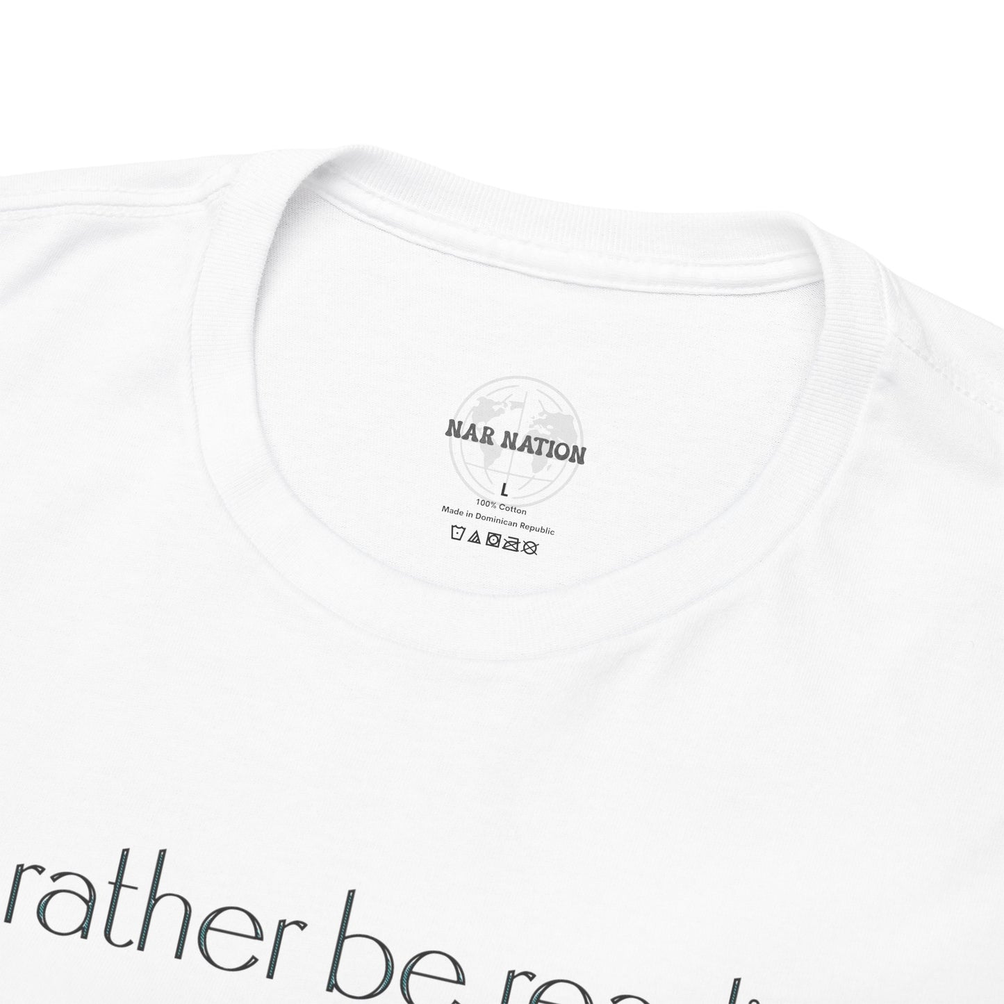 I'd Rather Be Reading Unisex Heavy Cotton Tee - Perfect for Book Lovers, Cozy Vibes, Gift for Readers, Literary Enthusiasts, Casual Wear