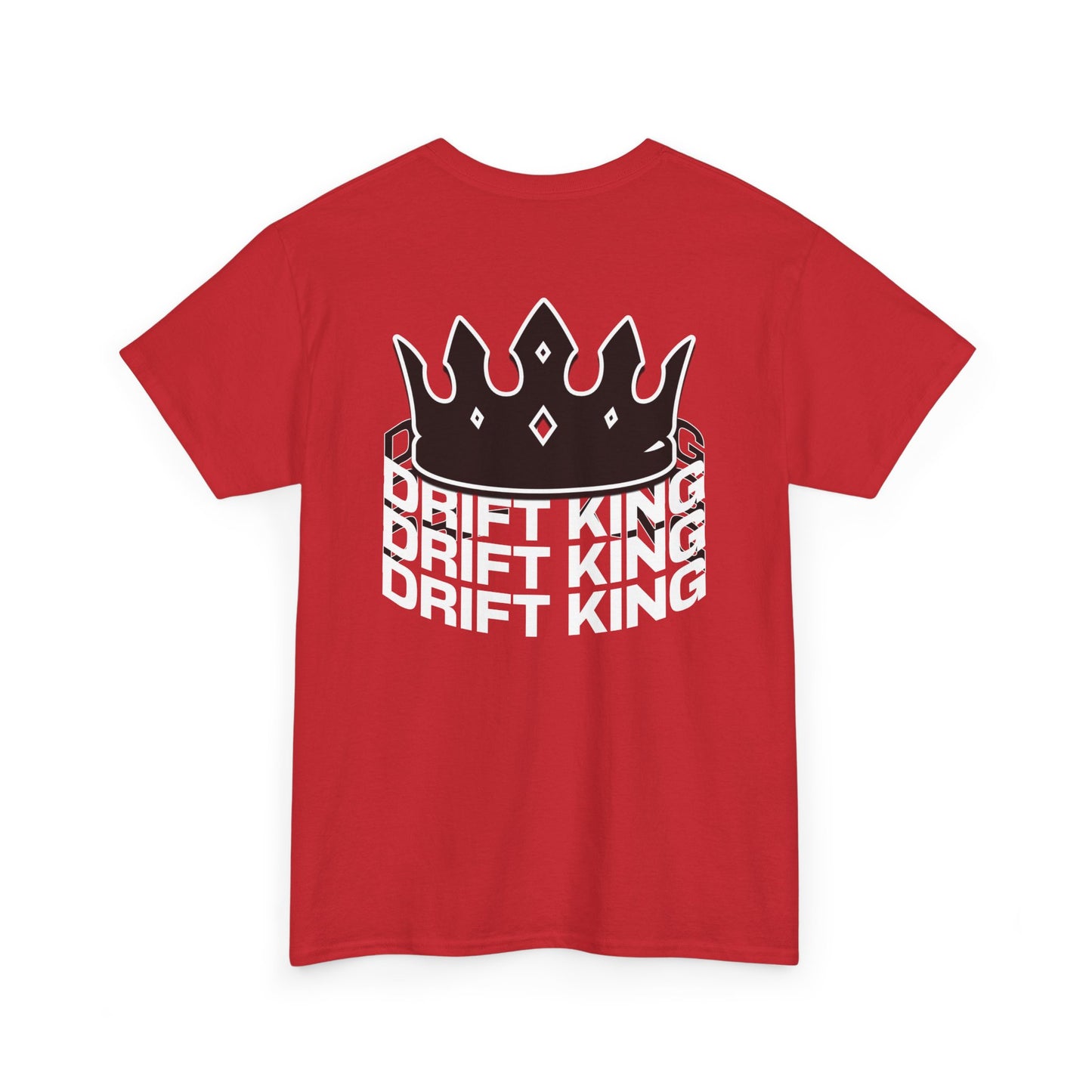 Drift King Unisex Heavy Cotton Tee - Stylish Streetwear, Perfect for Car Enthusiasts, Gift for Drivers, Casual Wear, Unique Tee