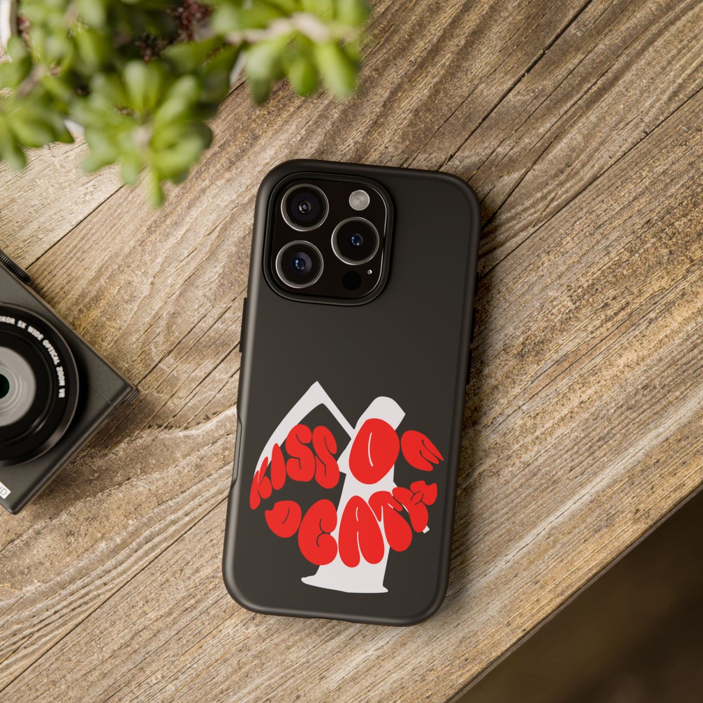 kiss Of Death Phone Case , cool phone case, cool design phone case, iPhone phone case, Samsung phone case, google phone case, black case