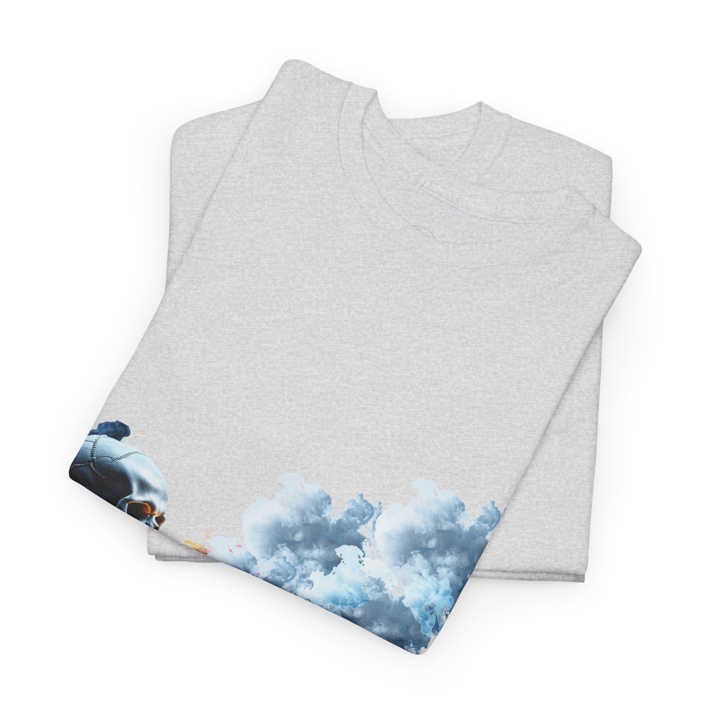 Skeleton smoking T-shirt, Chill Vibes Skeleton Tee Relaxed Graphic T-Shirt, Cool Summer Wear, Gift for Music Lovers, Casual Streetwear