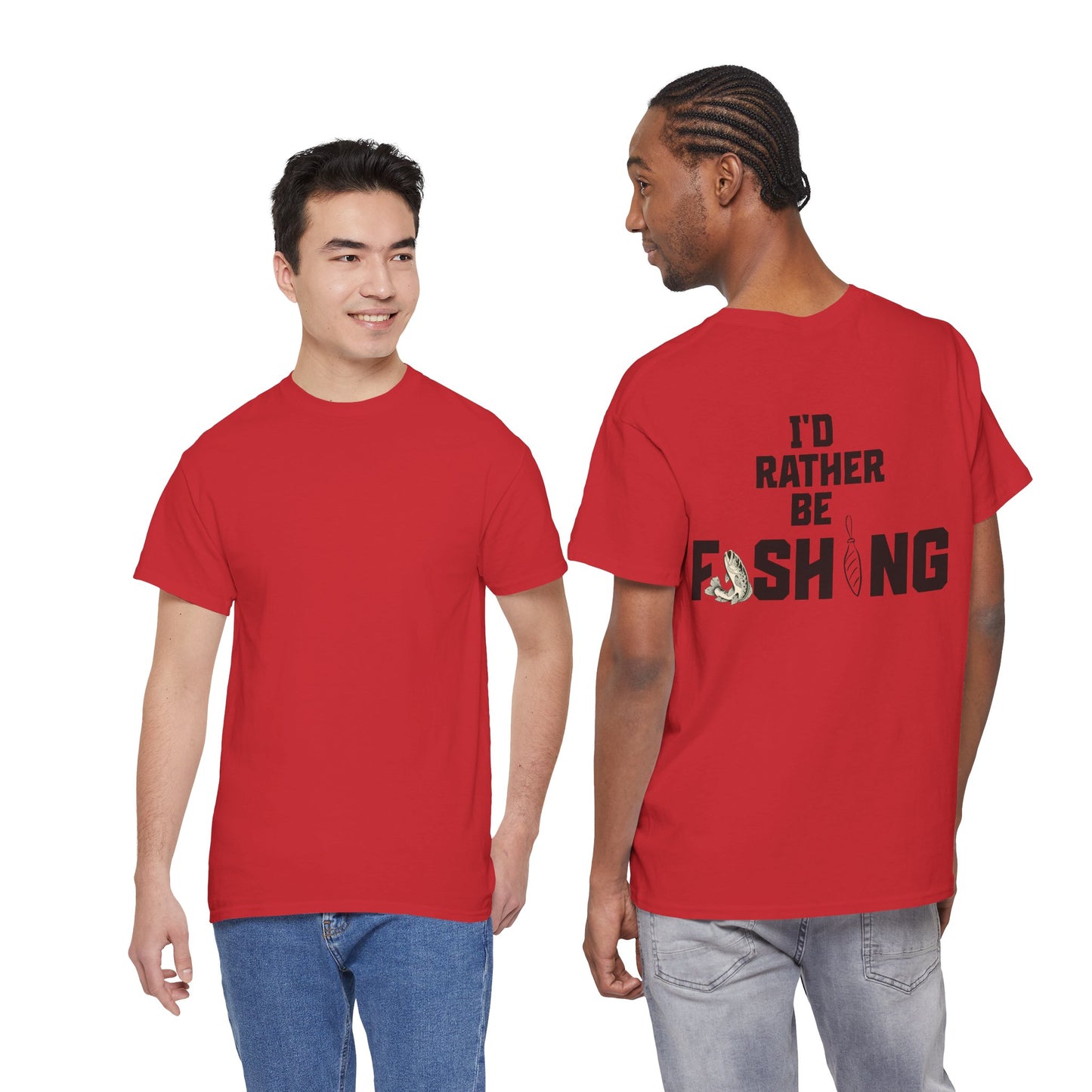 I'd Rather Be Fishing Tee | Fishing Graphic Shirt, Angler Design