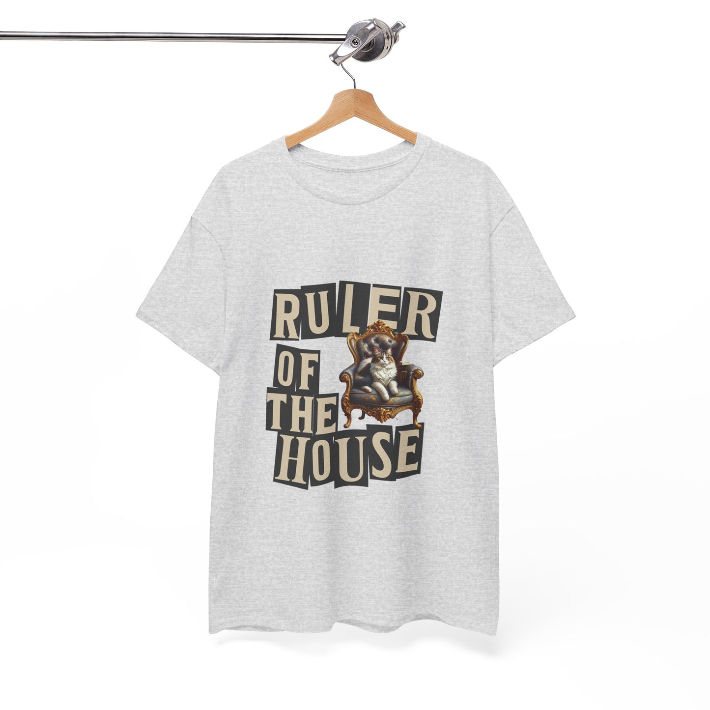 Ruler of the House Tee, Funny Pet Shirt, Gift for Cat Lovers, Unisex Cotton Tee, Casual Wear for Pet Owners