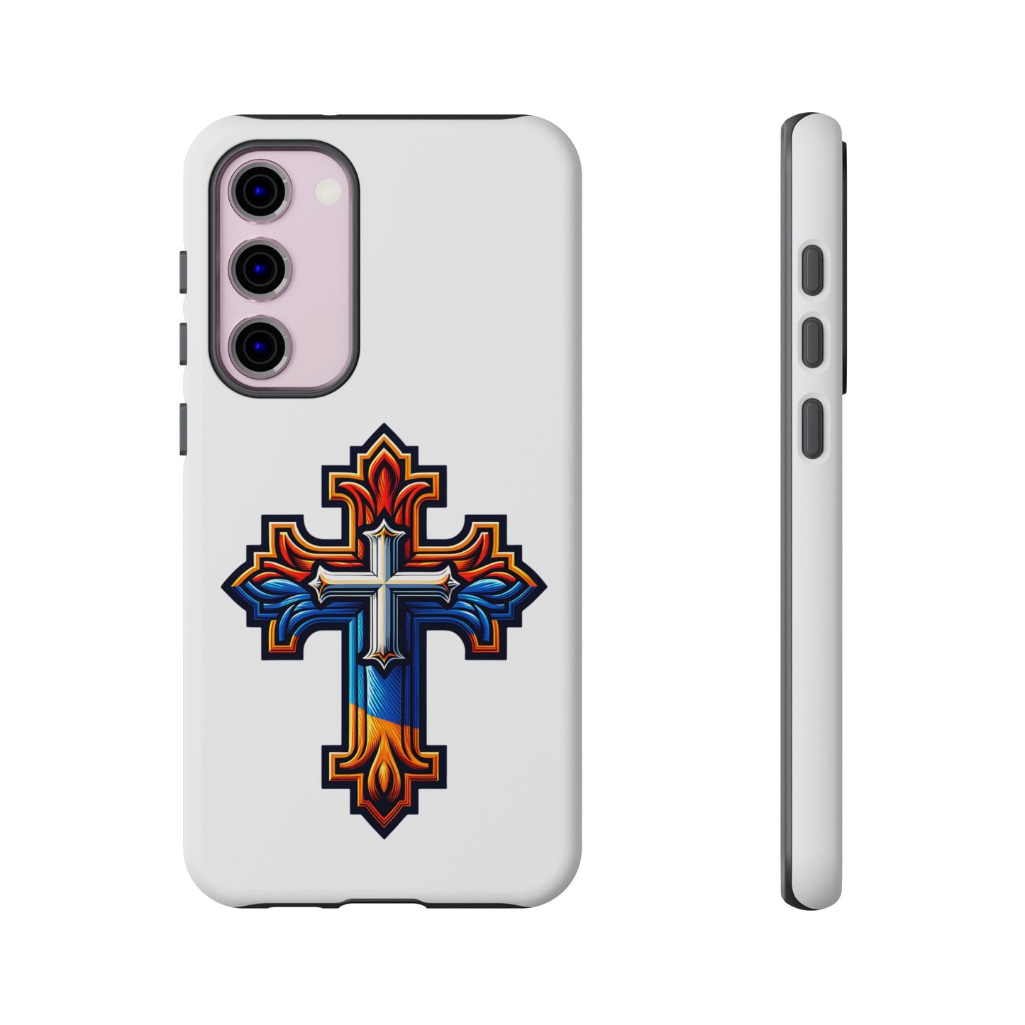 Armenian cross flag phone case iPhone Samsung Google, Christian phone case, white phone case