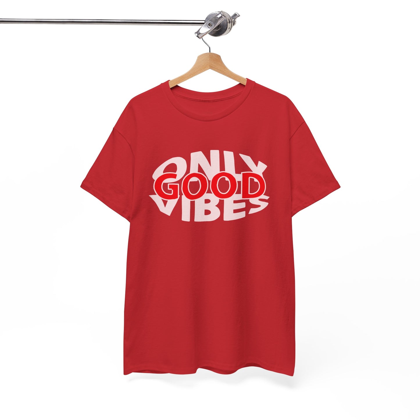 Only Good Vibes Unisex Heavy Cotton Tee | Casual Wear, Gift for Friends, Summer Outfit, Music Festival T-Shirt, Everyday Comfort