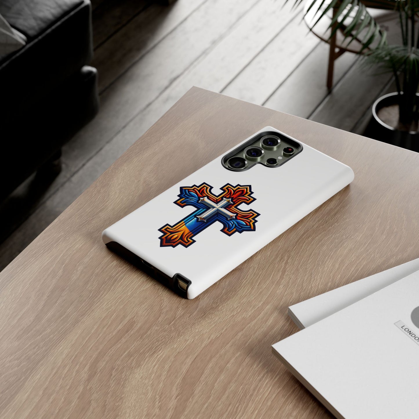 Armenian cross flag phone case iPhone Samsung Google, Christian phone case, white phone case