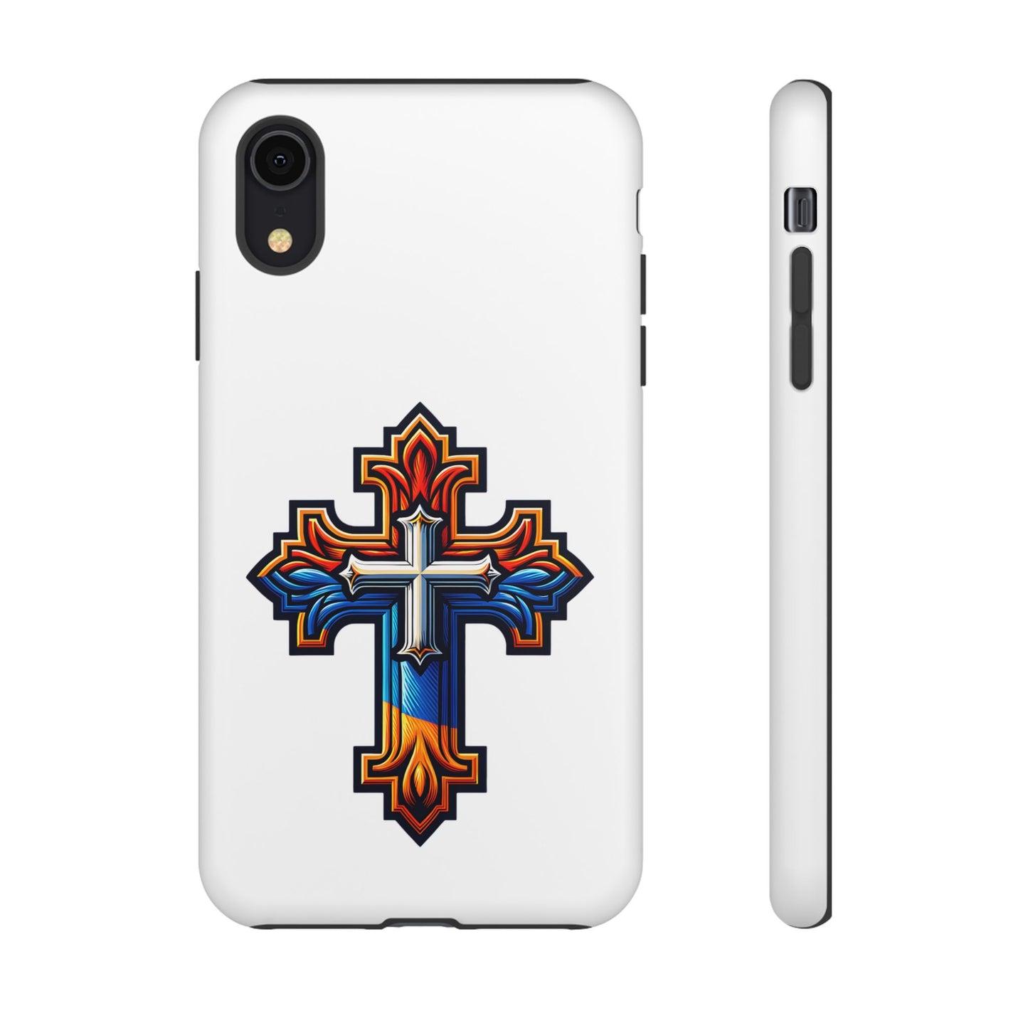Armenian cross flag phone case iPhone Samsung Google, Christian phone case, white phone case