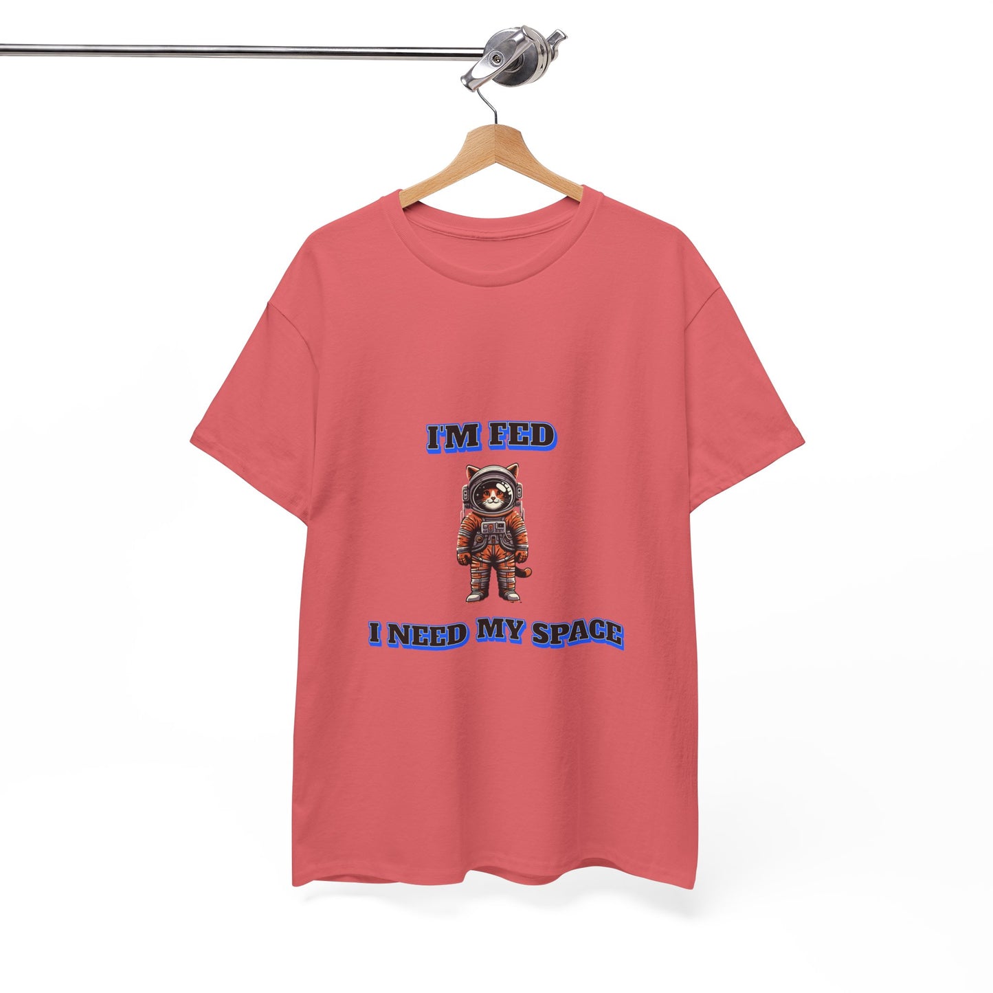 Funny cat lover shirt I'm Fed I Need My Space - Funny Gift, Casual Wear, Animal Lover Shirt, Self-Care Humor, Everyday Comfort