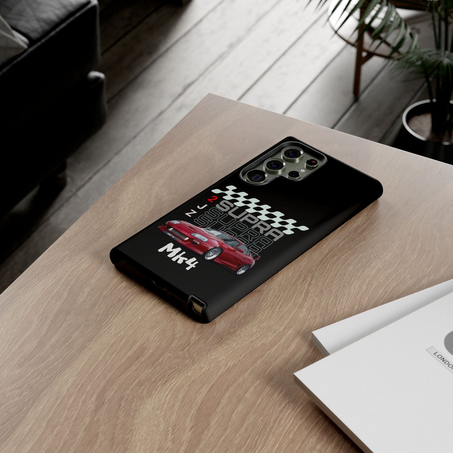 Toyota Supra Car Enthusiasts | Mk4 Supra Phone Case, Racing Accessories, Birthday & Holiday Present, Customizable Design
