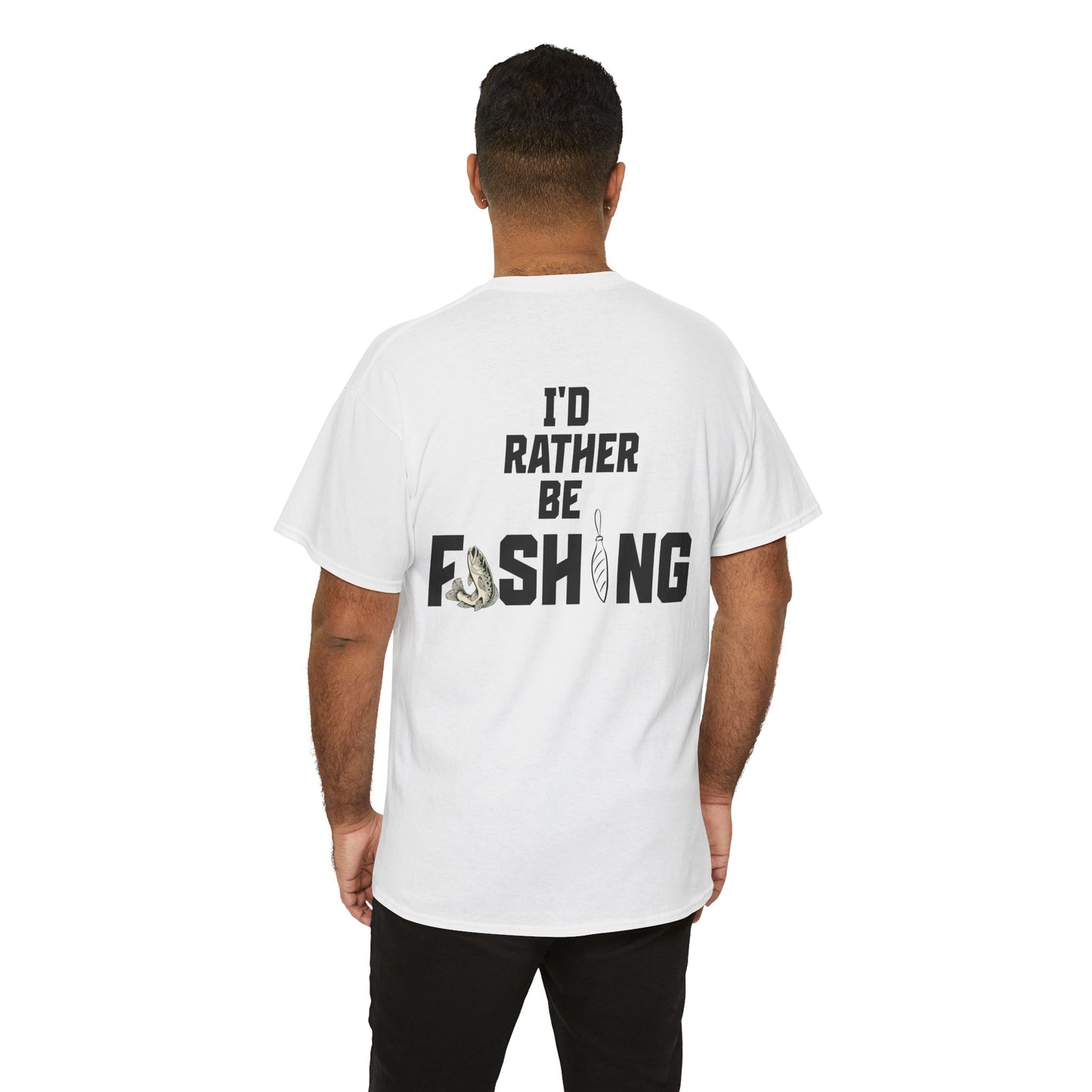 I'd Rather Be Fishing Tee | Fishing Graphic Shirt, Angler Design