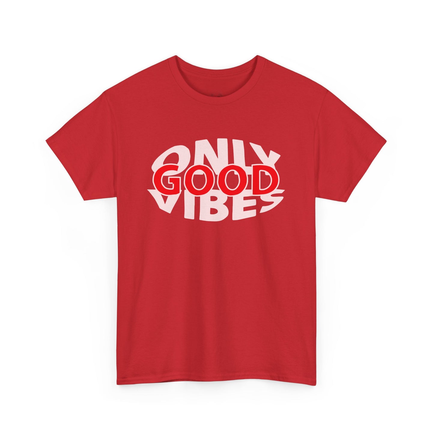 Only Good Vibes Unisex Heavy Cotton Tee | Casual Wear, Gift for Friends, Summer Outfit, Music Festival T-Shirt, Everyday Comfort