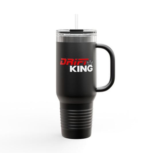 Drift King Insulated Travel Mug, 40oz - Perfect for Road Trips, Car Enthusiasts, and Everyday Use, Gifts for Him, Adventure Seeker