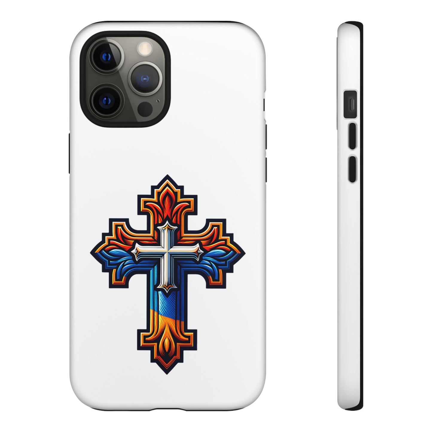 Armenian cross flag phone case iPhone Samsung Google, Christian phone case, white phone case