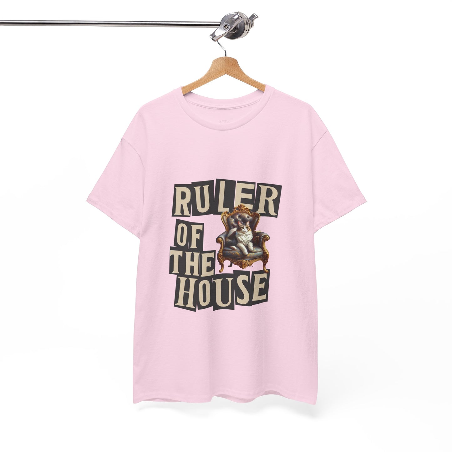 Ruler of the House Tee, Funny Pet Shirt, Gift for Cat Lovers, Unisex Cotton Tee, Casual Wear for Pet Owners