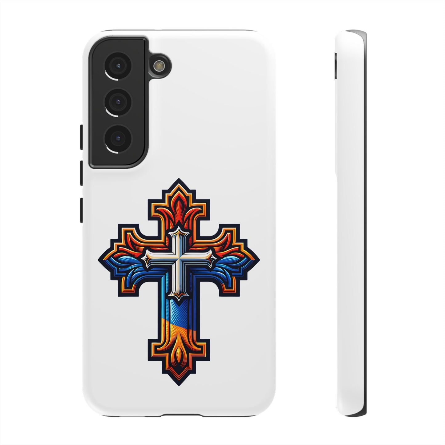 Armenian cross flag phone case iPhone Samsung Google, Christian phone case, white phone case