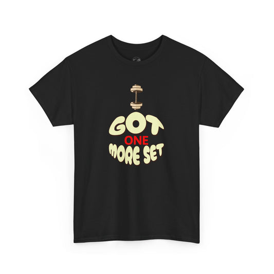I Got One More Set t-shirt Perfect for Gym Lovers, Athletes, Workout Gift, Plus-Size Friendly, Casual Wear